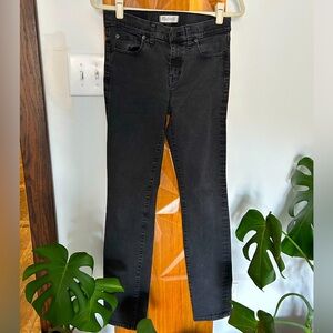 Madewell Alley Straight Jeans in Black Size 29